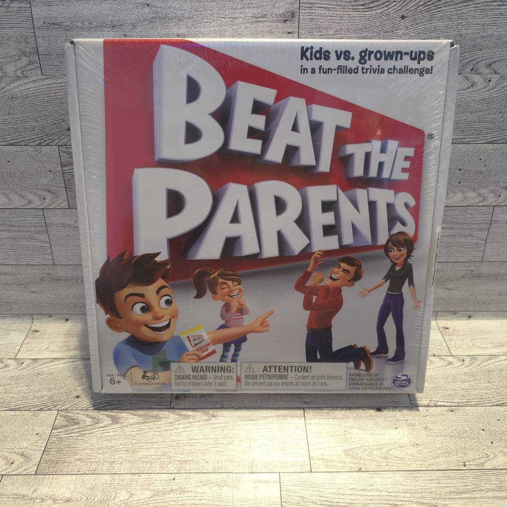 Beat the Parents Trivia Board Game "Kids VS Grown-Ups"  2011  Ages 6+ New In Box